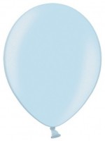 10 Partystar metallic Ballons pastellblau 30cm