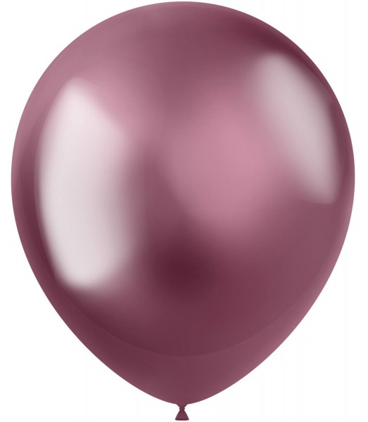 10 Shiny Star Luftballons brombeere 33cm