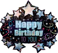 Brilliant Birthday Party Folienballon 78 x 71cm