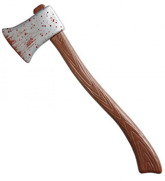 Kunststoff Holzaxt Blutspritzer 60cm
