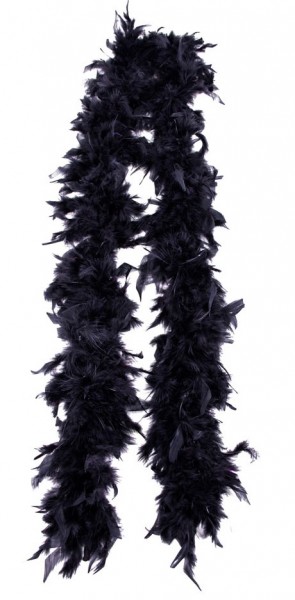 Schwarze Federboa Alissa 1,8m