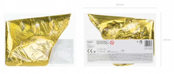Folienballons Sternenhimmel Gold 25cm 3