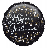 Golden Birthday Glückwunsch Ballon 43cm