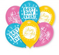 Vorschau: 6 Beautiful Day Luftballons 27,5 cm