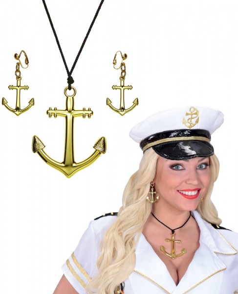 Anker Matrosinnen Schmuck Set Für Damen