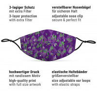 Vorschau: Mund Nasen Maske Joker für Erwachsene