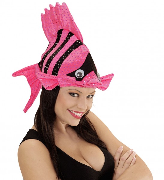 Lustiger Pinker Fischhut