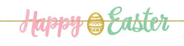 Happy Easter Pastell Girlande 3,65m