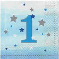 16 Twinkle First Baby Boy Servietten 33cm