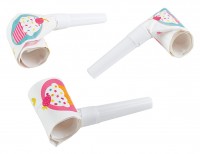 6 Cupcake Party Luftrüssel 30cm