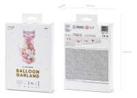 Vorschau: Rosy Pussycat Ballongirlande Deko-Set