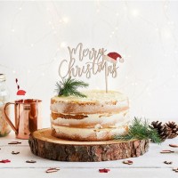 Merry Christmas Tortendeko 17cm