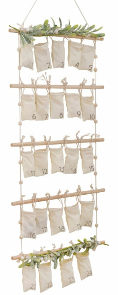 DIY Adventskalender 24 Stoffbeutel