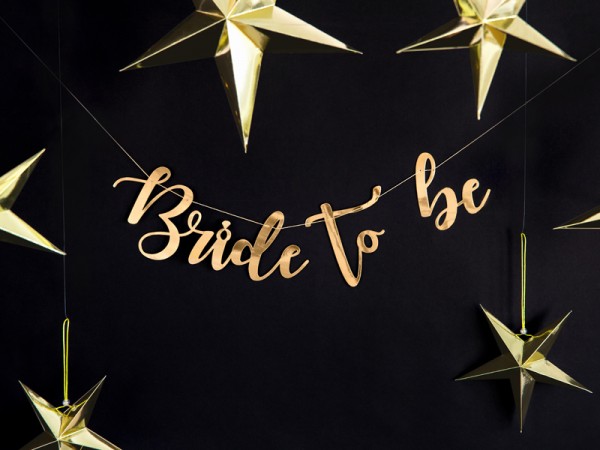 Goldene Bride to be Girlande 80cm 3