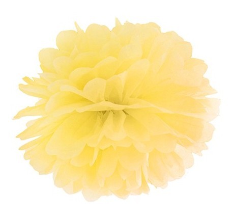 Pompon Romy zitronengelb 25cm