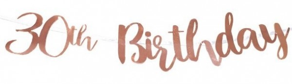 Blooming 30th Birthday Girlande 1m