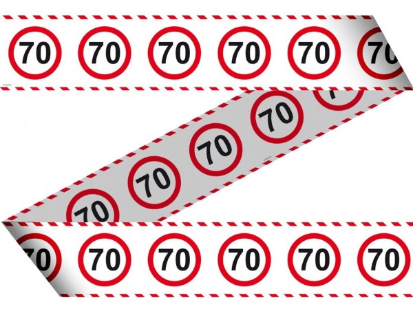 Verkehrsschild 70 Absperrband 15m