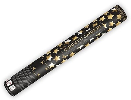 Goldene Sternchen Konfetti Kanone 40cm