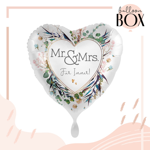 Balloha Geschenkbox DIY Mr. & Mrs. XL