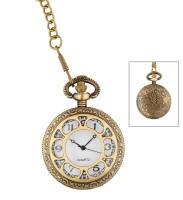 Mechanische Taschenuhr mit Kette gold