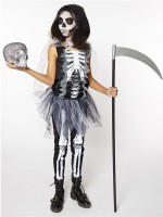 Scary Skeleton Mädchenkostüm