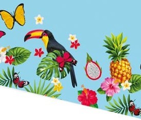 Tischdecke Tukan Hawaiiparty 130 x 180cm 2