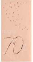 10 Rosy Blush 70th Birthday Servietten 33cm