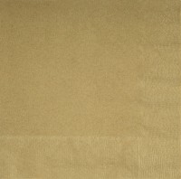 20 Servietten Vera gold 33cm