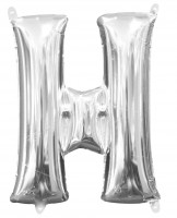 Mini Folienballon Buchstabe H silber 35cm