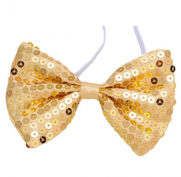 Goldene Pailletten Fliege