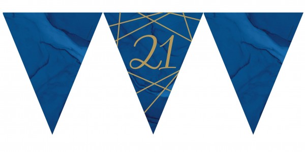 Luxurious 21st Birthday Wimpelkette 3,7m