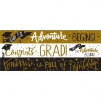 Abschlussfeier Papierbanner Set 3 Stück