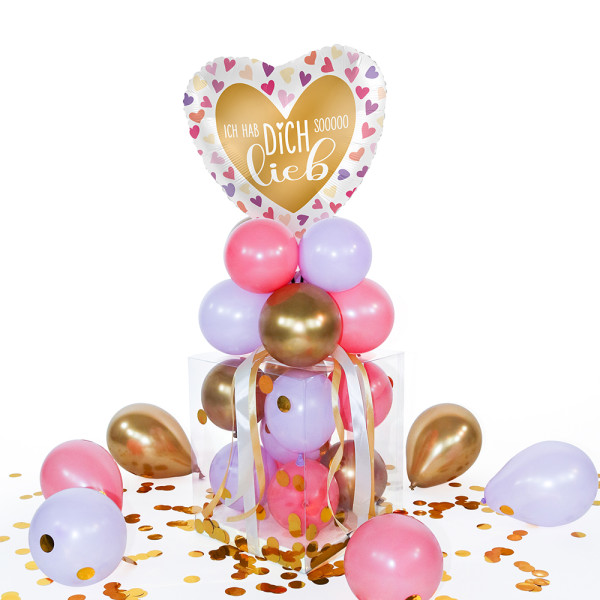 Balloha Geschenkbox DIY Ich hab Dich lieb XL