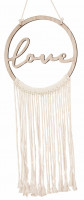 Vorschau: Boho Love Makramee Wanddeko 25,5cm