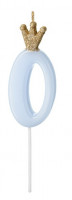 Birthday King Zahl 0 Tortenkerze 9,5cm