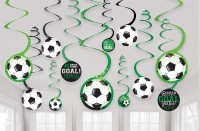 12 Fußball Game Time Spiralhänger