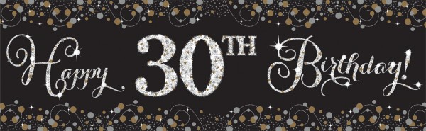 Golden Age Birthday Banner 1,65m x 50,8cm