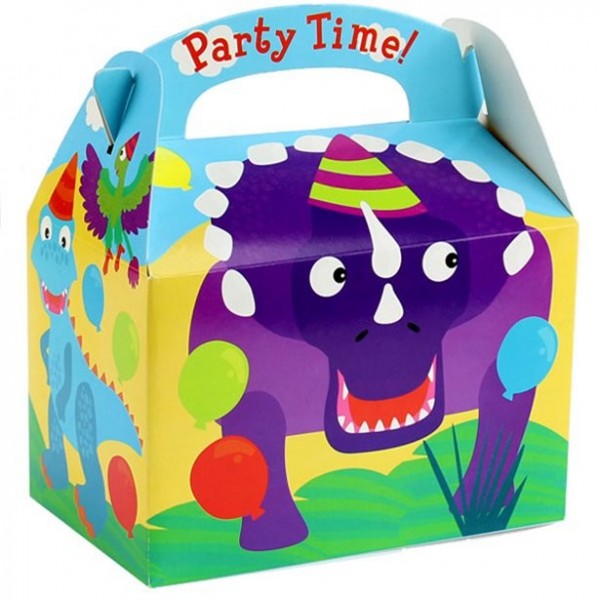 Dinoparty Geschenkbox rechteckig 15cm