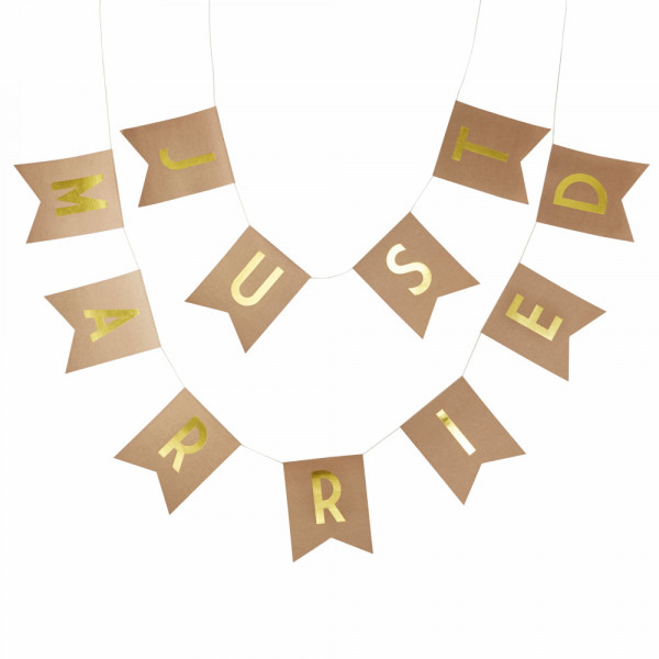 Just Married Wimpelkette 3m