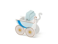 10 blaue Babykarren Boxen 9,5 x 9,5 x 4cm