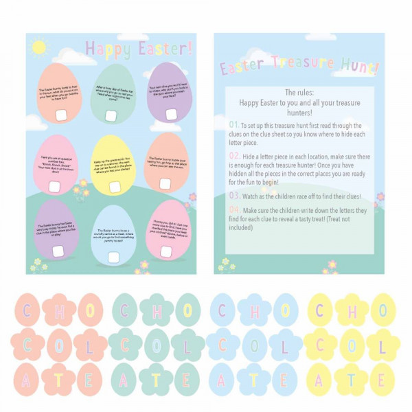 Happy Easter Schatzsuche-Spiel Set