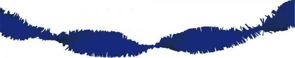 Blaue Fransengirlande 24m