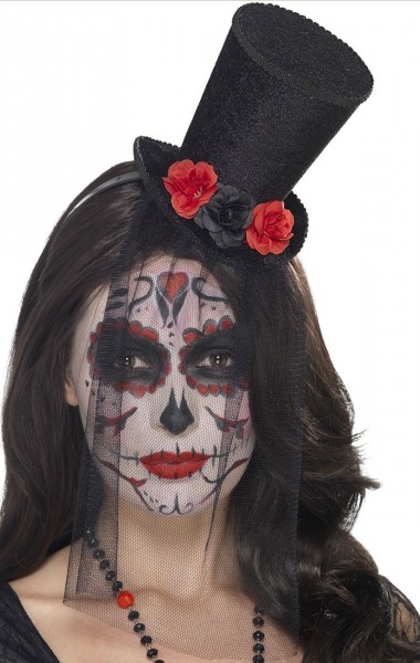 Schicker Mini Halloween Zylinder Schwarz