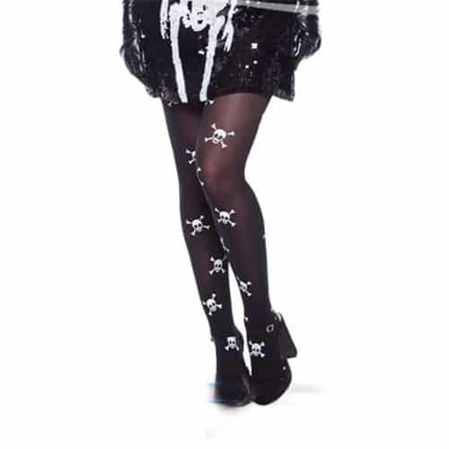 Skelett Strumpfhose Totenkopf 2
