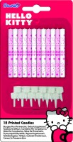 12 Hello Kitty Sweet Cherry Tortenkerzen Inklusive Halterungen