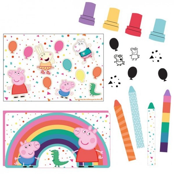 Peppa Wutz Rainbow Birthday Mitgebsel Set
