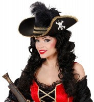 Geschmackvoller Piratenhut Mit Totenkopf