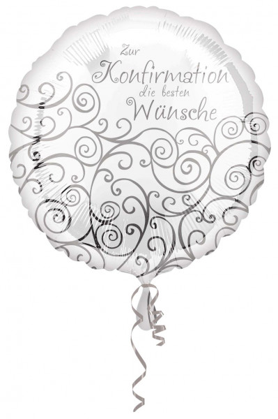 Silver Confirmation Ballonbouquet 5-teilig 2