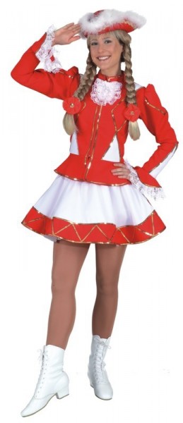 Rotes Funkenmarie Kostüm