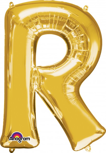 Buchstaben Folienballon R gold 81cm